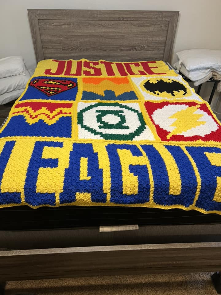 Full Size Hand Crocheted Blanket