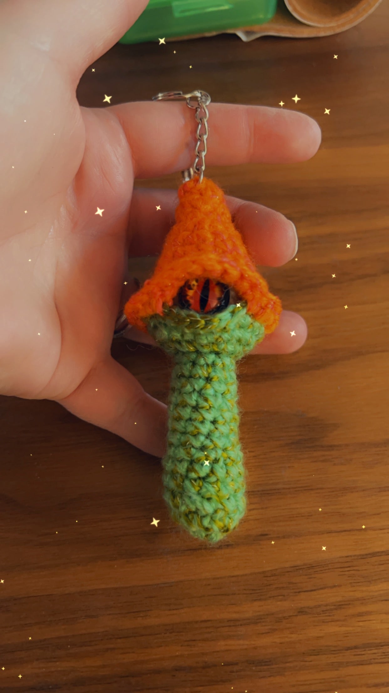 All Seeing Toadstool Keychain