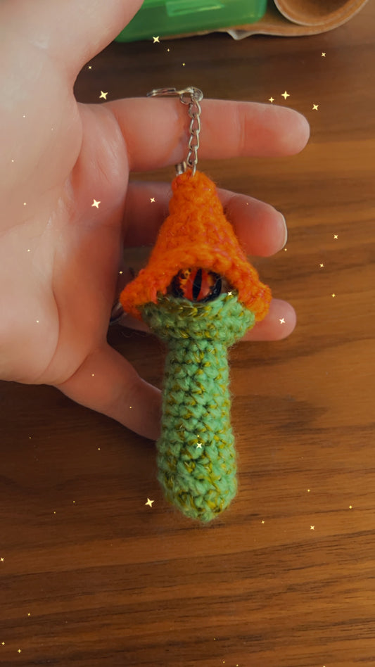 All Seeing Toadstool Keychain