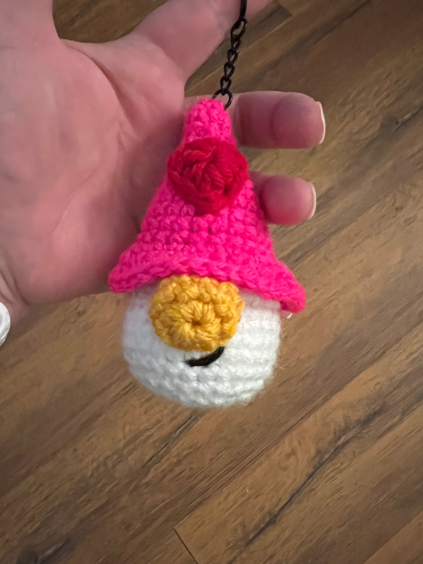 Valentine Gnome Keychain