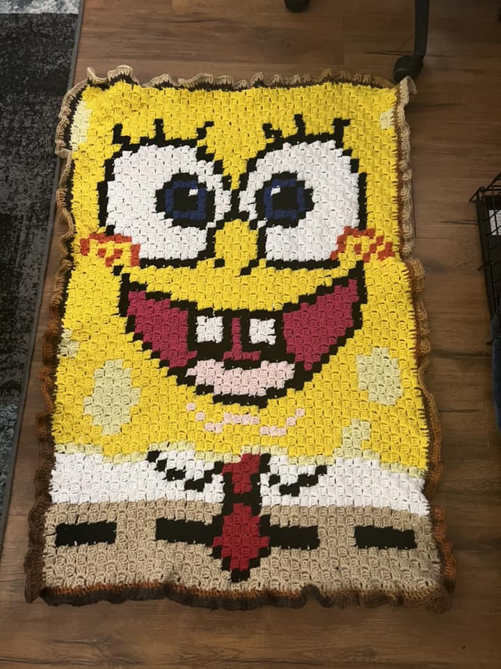 Full Size Hand Crocheted Blanket